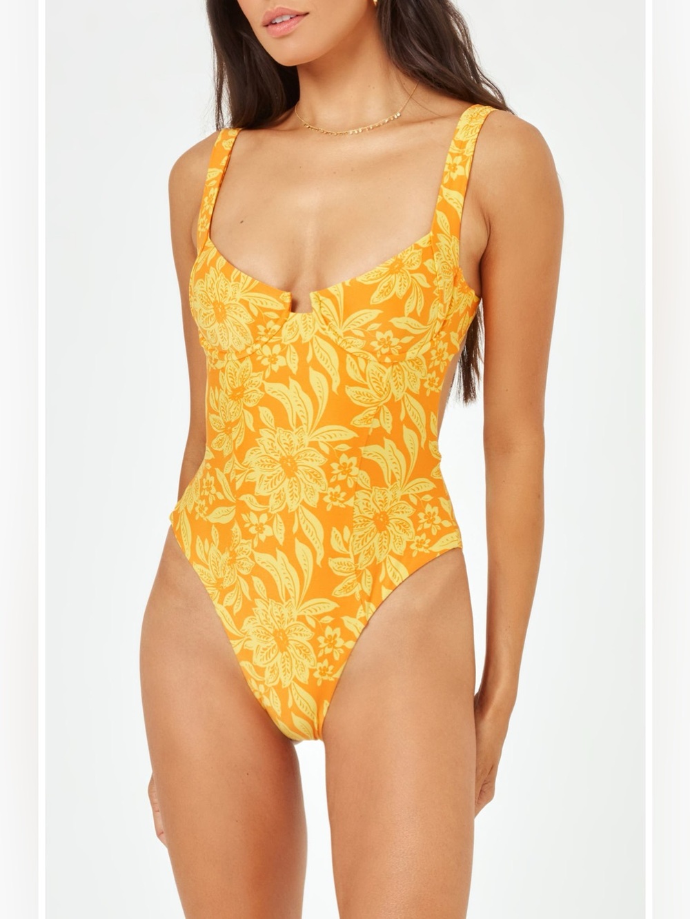L*Space Kendal Classic Underwire One-Piece Swimsuit XS Floral Beach Bathing Suit